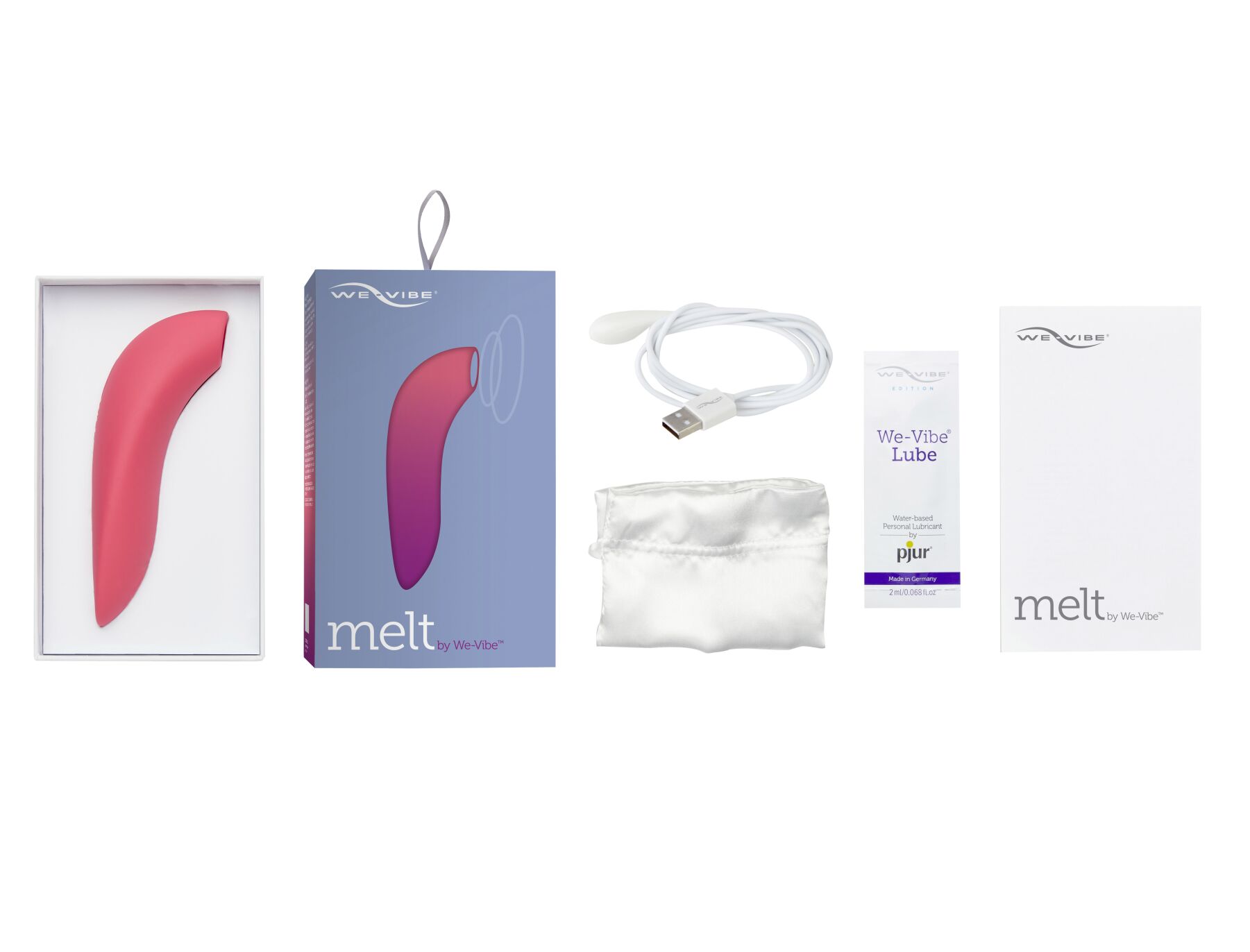 Вакуумный стимулятор клитора We-Vibe Melt (розовый)