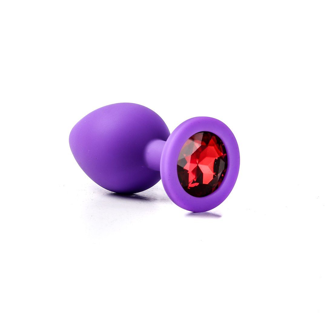 Korek analny Simply Pleasure M, 8 cm (czerwony)