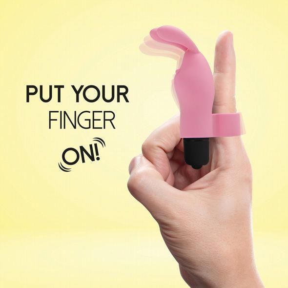 Вибратор на палец FeelzToys Magic Finger, 10 см (розовый)