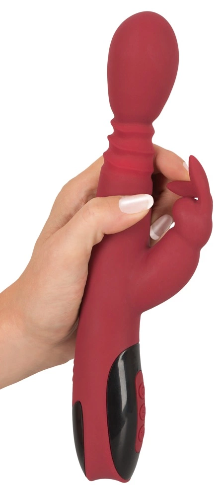 Вибратор-кролик Rechargeable Massager For Her Rabbit Vibrator, 26.5 см (красный)