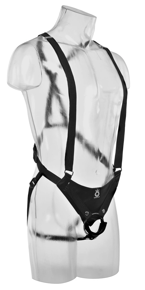 Pipedream King Cock 10 Hollow Strap On Suspender System -, W kolorze cielistym, 25 cm