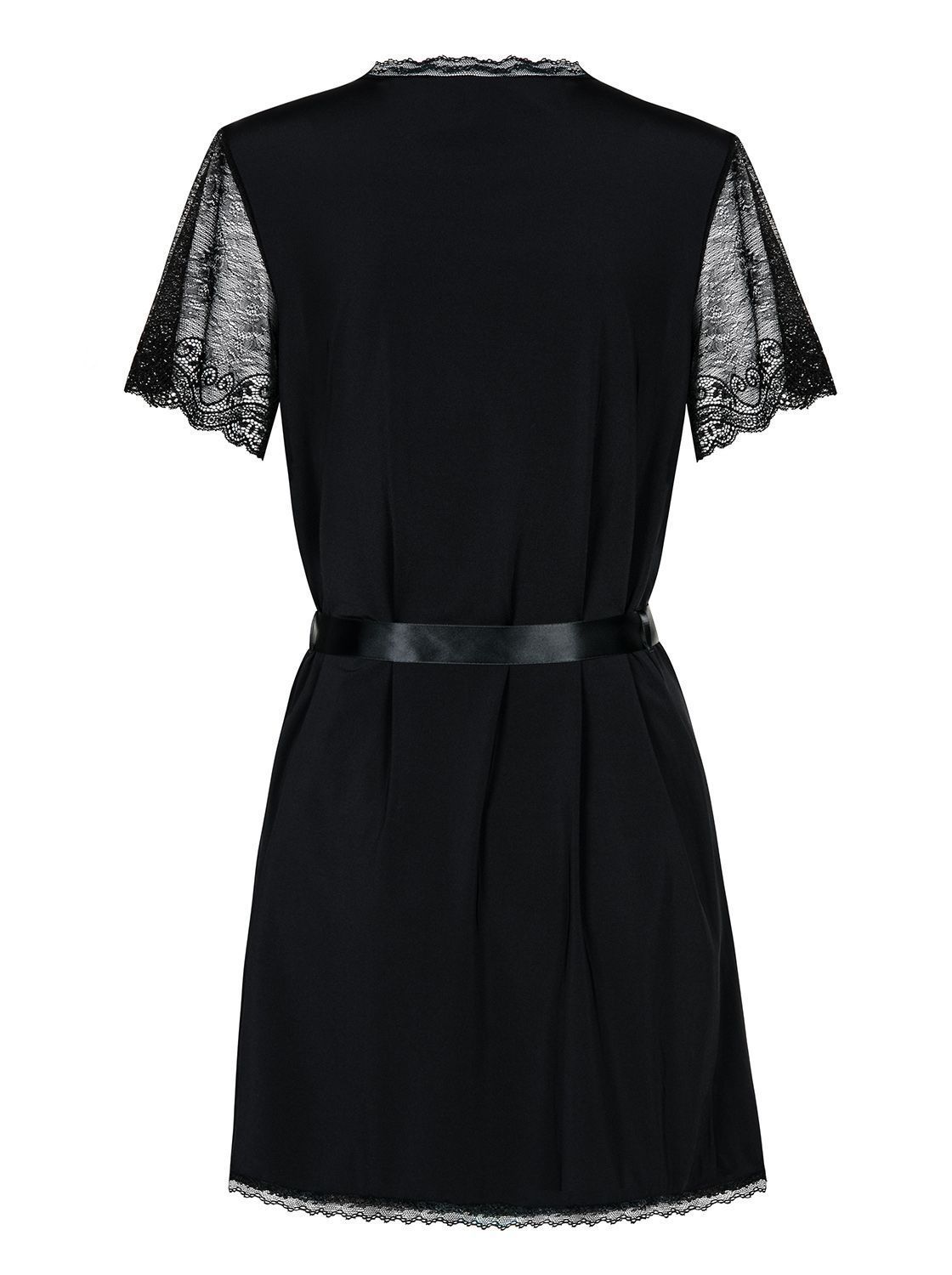 Сексуальный комплект Obsessive Miamor Robe, L/XL (черный)