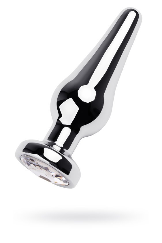 Metalowy korek analny Toyfa Metal, 10,8 cm (biały)