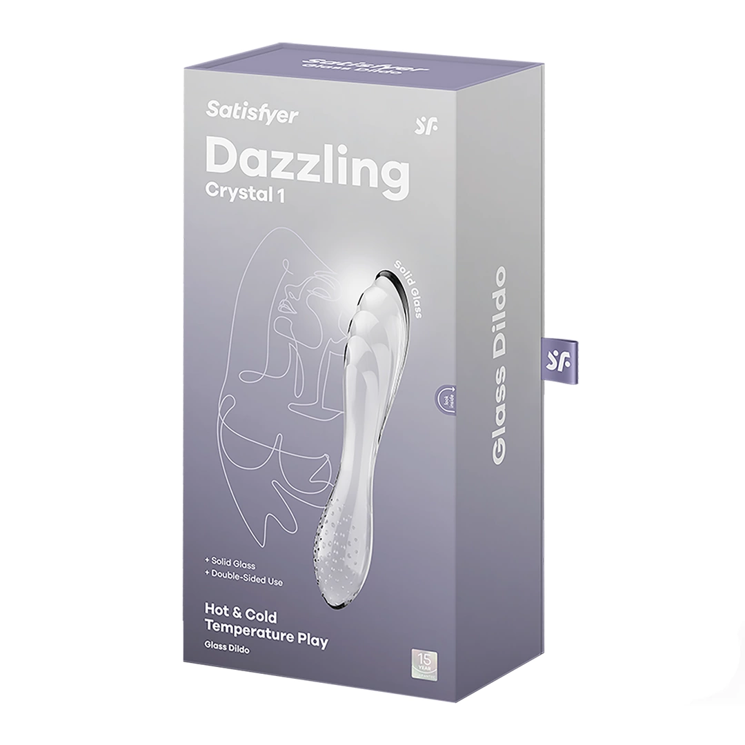 Dildo Satisfyer Dazzling Crystal 1, 18.4 cm (przezroczysty)