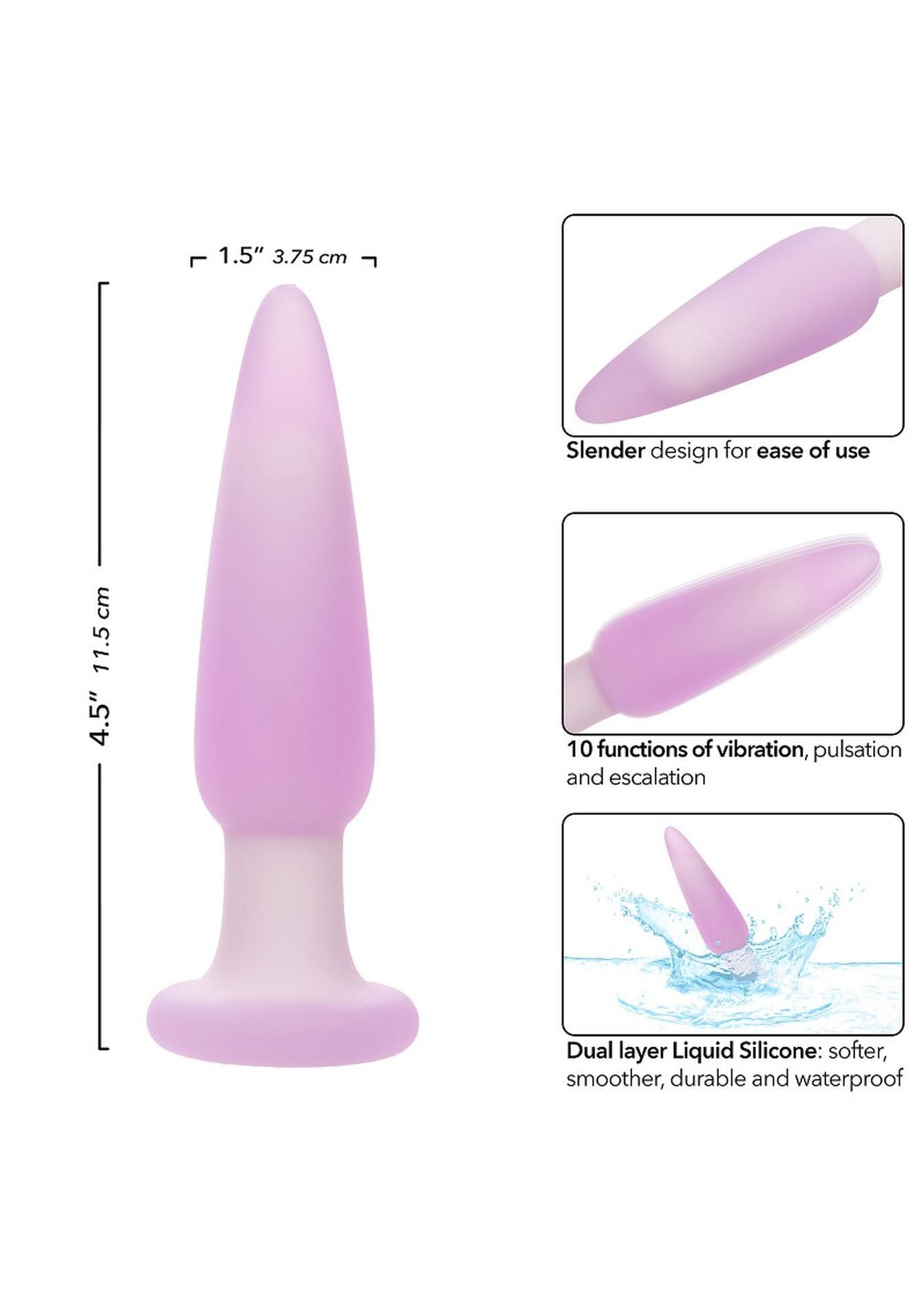Анальная пробка CalExtoics Lavender Haze Slender Probe, 11.5 см (фиолетовый)