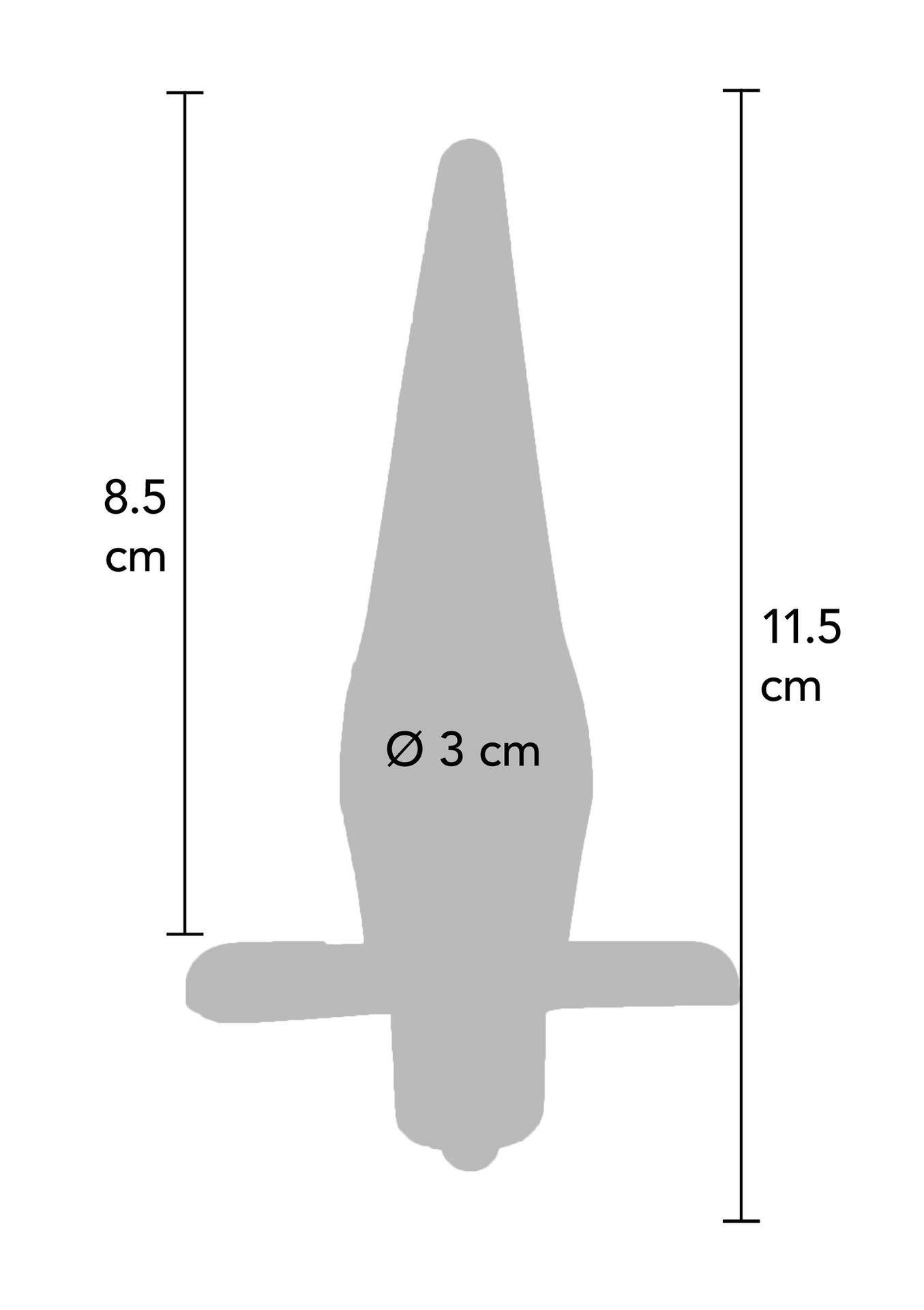 TOYJOY - Korek analny, Szary, 11.5 cm