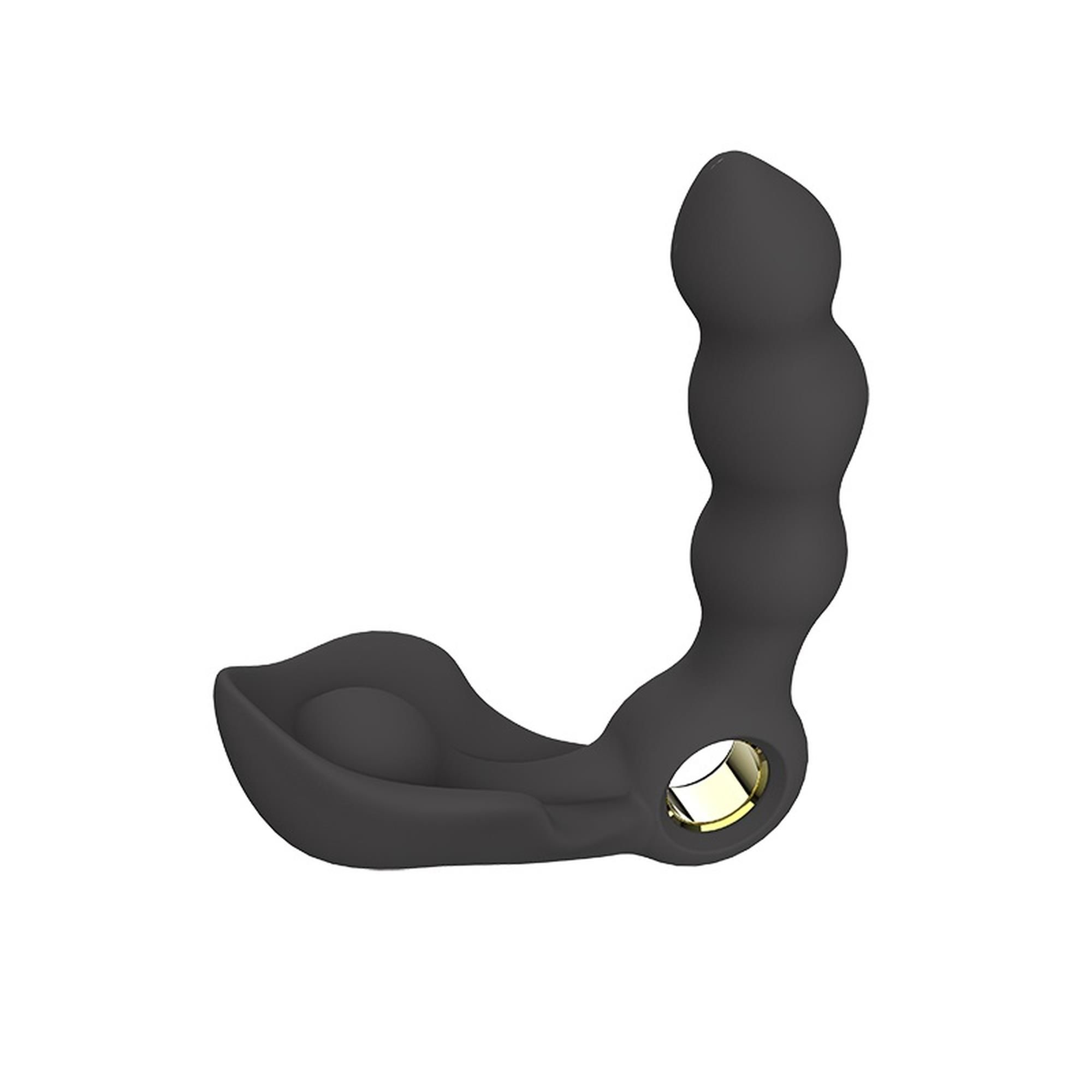 Стимулятор простаты Boss Series Angelo Male Prostate Triple, 13,7 см (черный)
