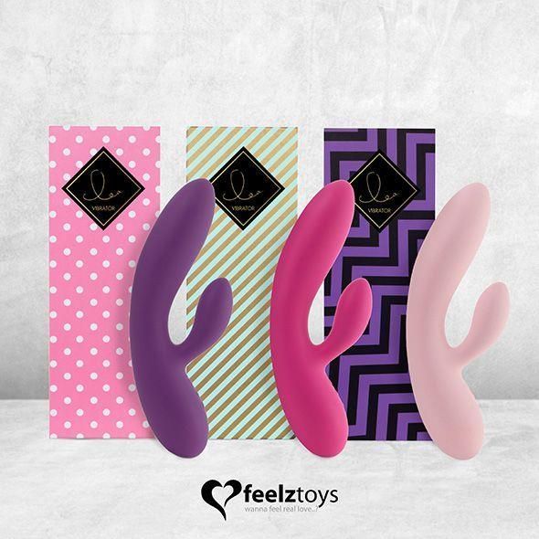 Вибратор-кролик FeelzToys Lea, 20,2 см (фиолетовый)