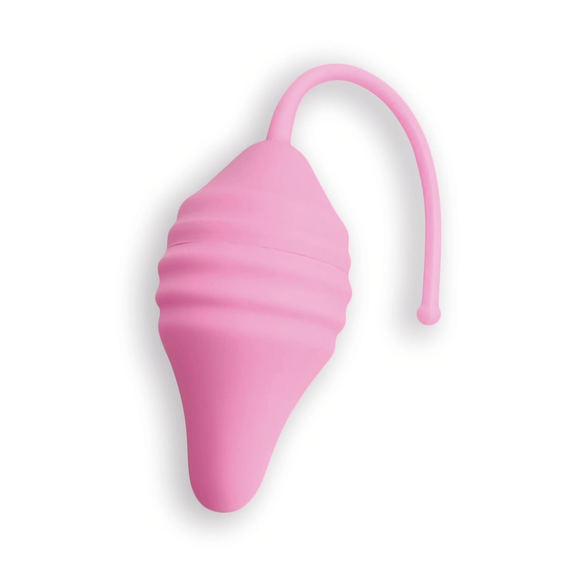 Femintimate Pelvix Silicone String - Kulki gejszy, Różowy, 6 cm