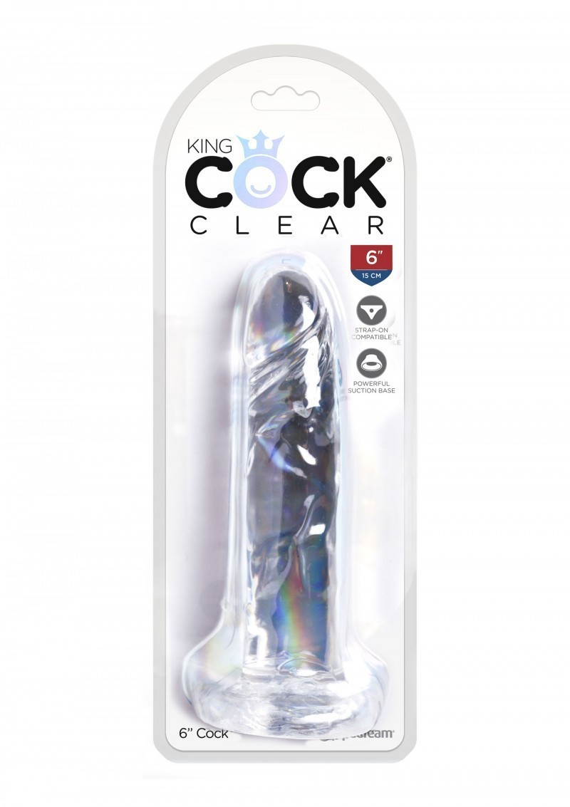 Фаллоимитатор King Cock Clear 6 Inch, 18,4 см (прозрачный)