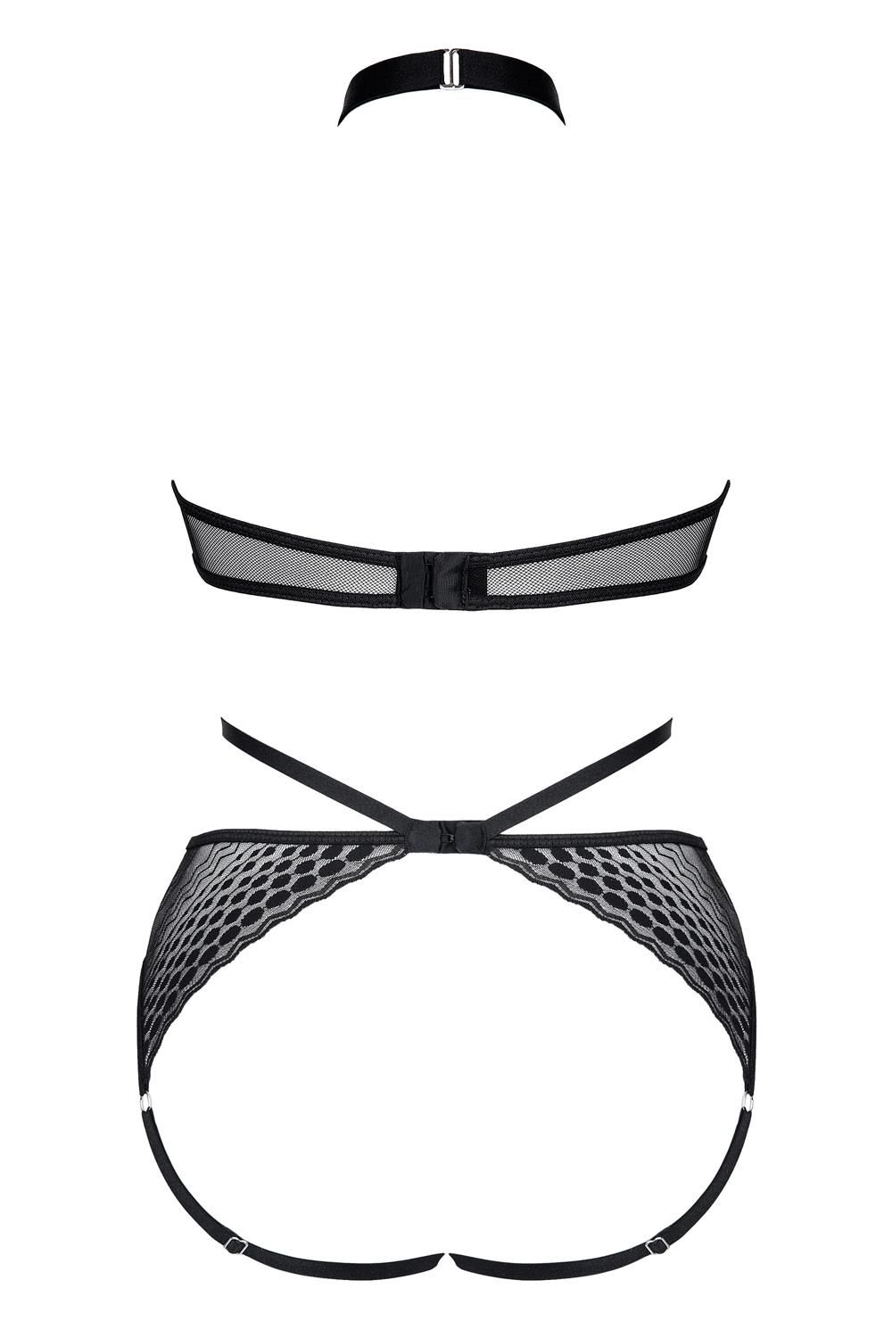 Боди Demoniq LadyX Reyna, XXL (черный)