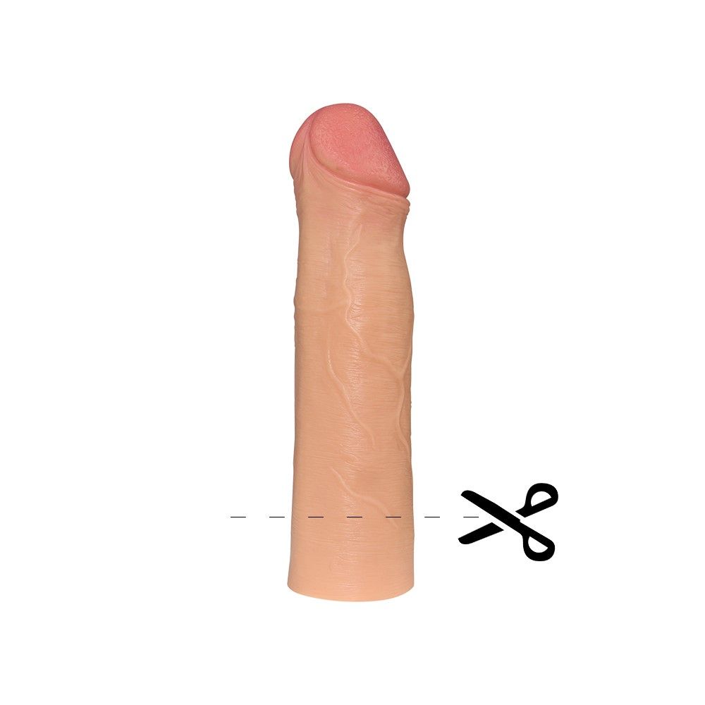 Насадка на пенис Revolutionary Silicone Nature Extender, 17.8 см (коричневый)