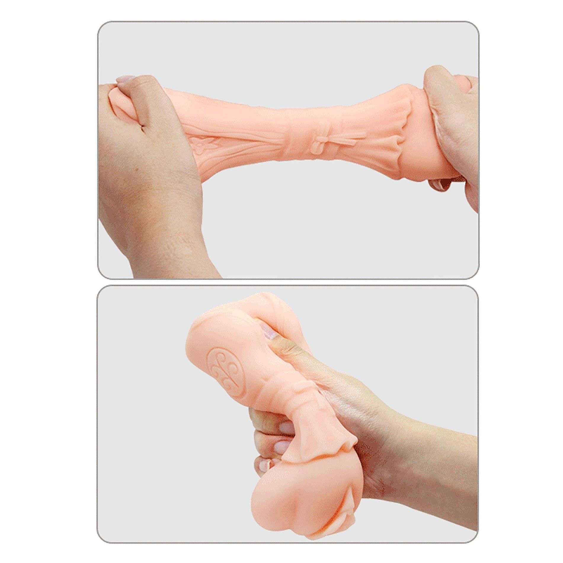 Crazy Bull Realistic Vagina - Realistyczny masturbator, W kolorze cielistym, 14 cm