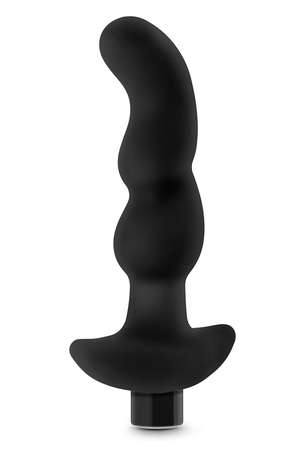 Стимулятор простаты Anal Adventures Platinum Vibrating, 15.2 см (черный)