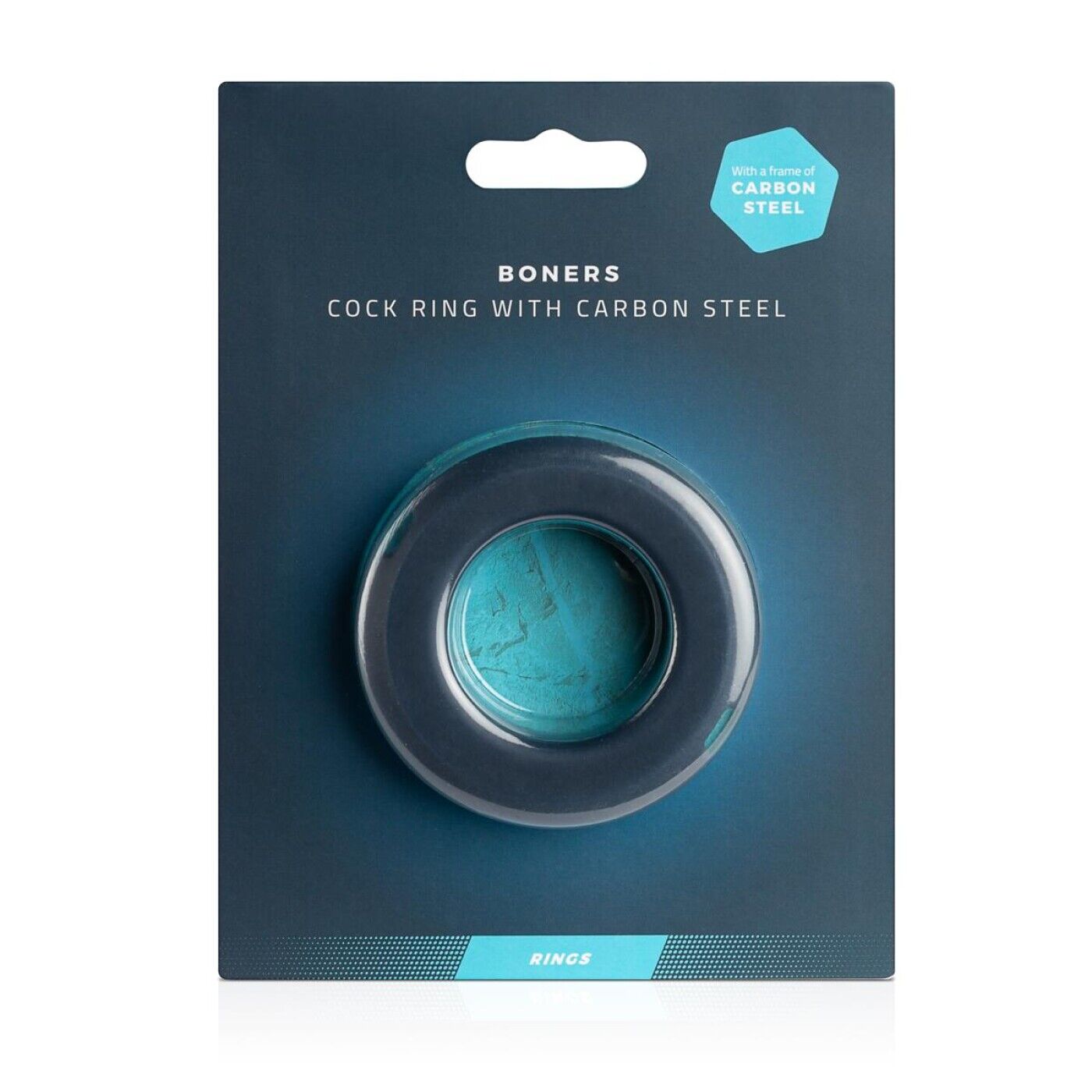 Эрекционное кольцо Boners Cock Ring With Carbon Steel (серрый)