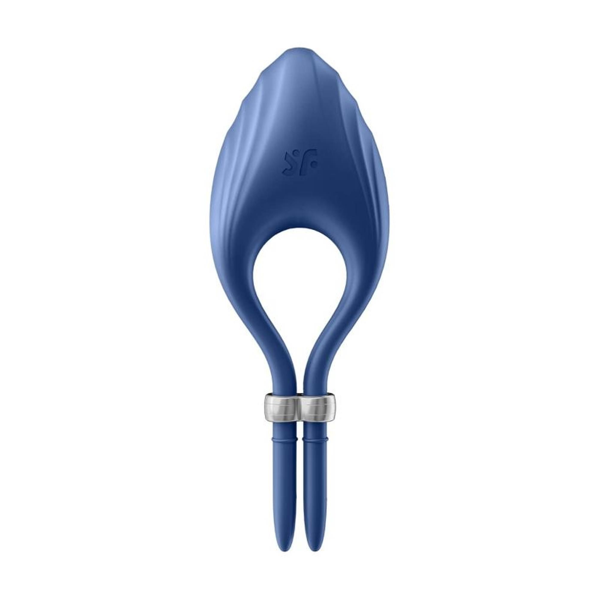 Ерекційне кільце Satisfyer Duelist Ring Vibrato, 14,2 см (синій)
