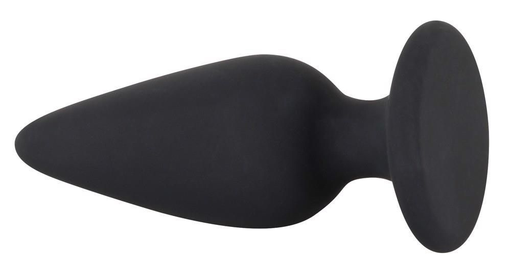 Анальна пробка Orion Black Velvets Heavy Plug Medium, 8,9 см (чорний)