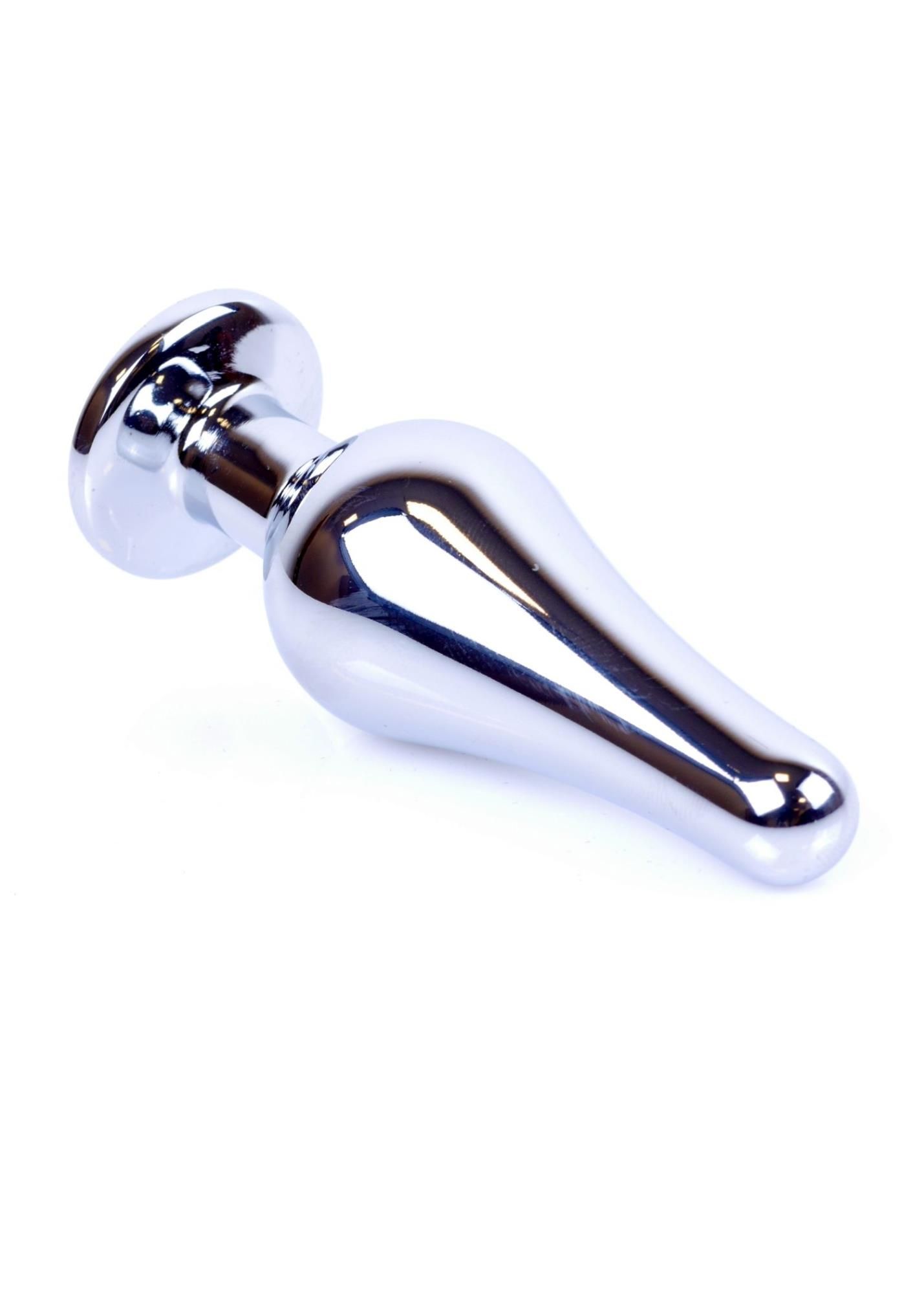Анальна пробка B-Series HeavyFun Jewellery Silver Plug, 9.5 см (світло-рожевий)