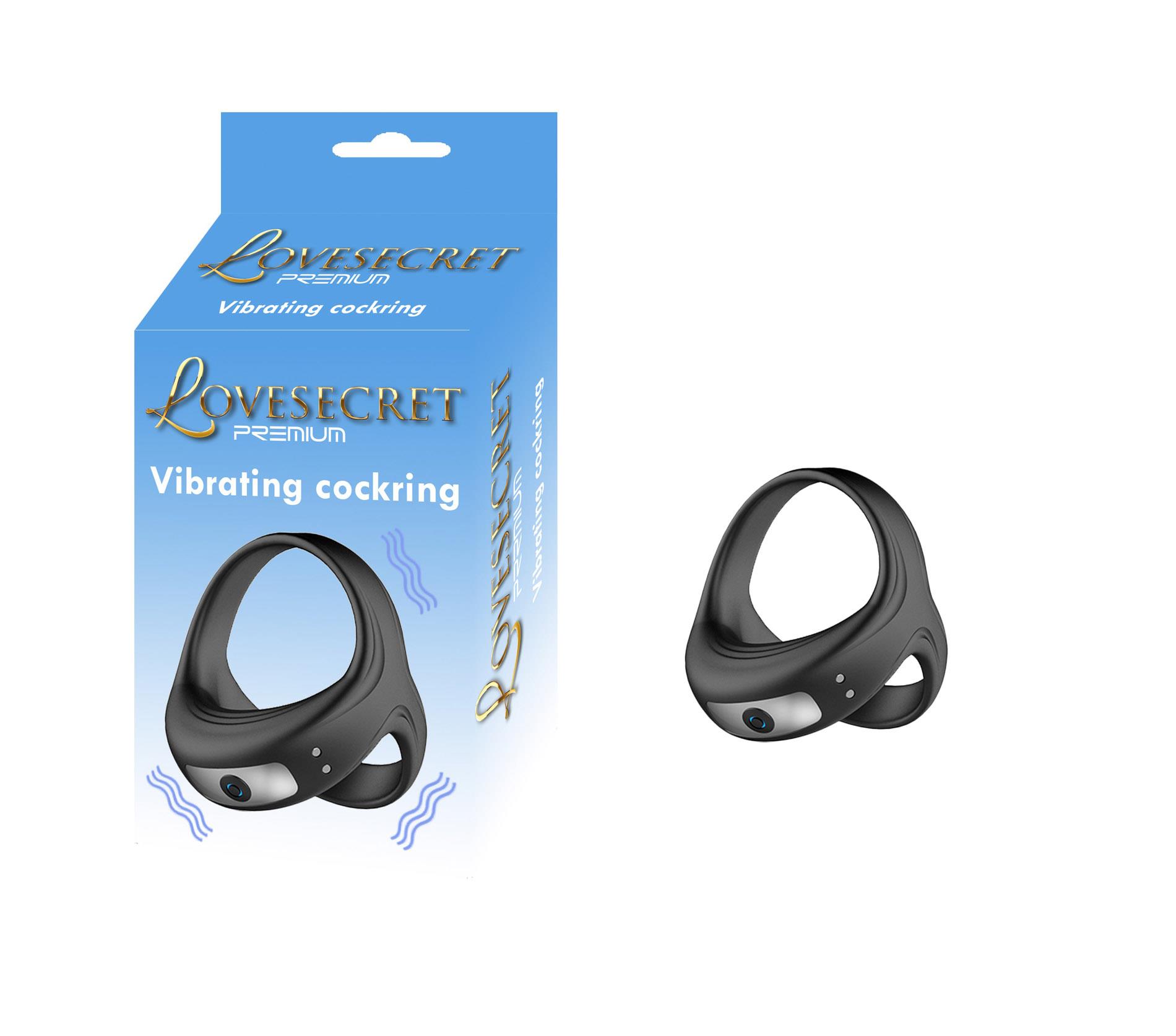 Эрекционное кольцо Lovesecret Premium, 6.7 см (черный)