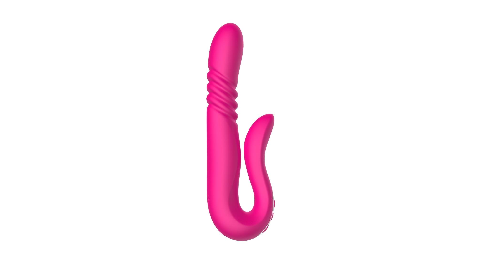 Boys of Toys Deluxe Twirling Vibrating Thruster - Wibrator B -, Różowy, 23 cm