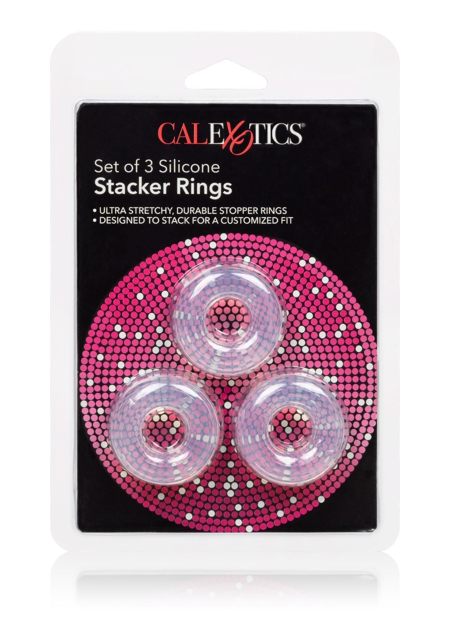 Набор эрекционных колец California Exotic Novelties, 3 шт (прозрачный)
