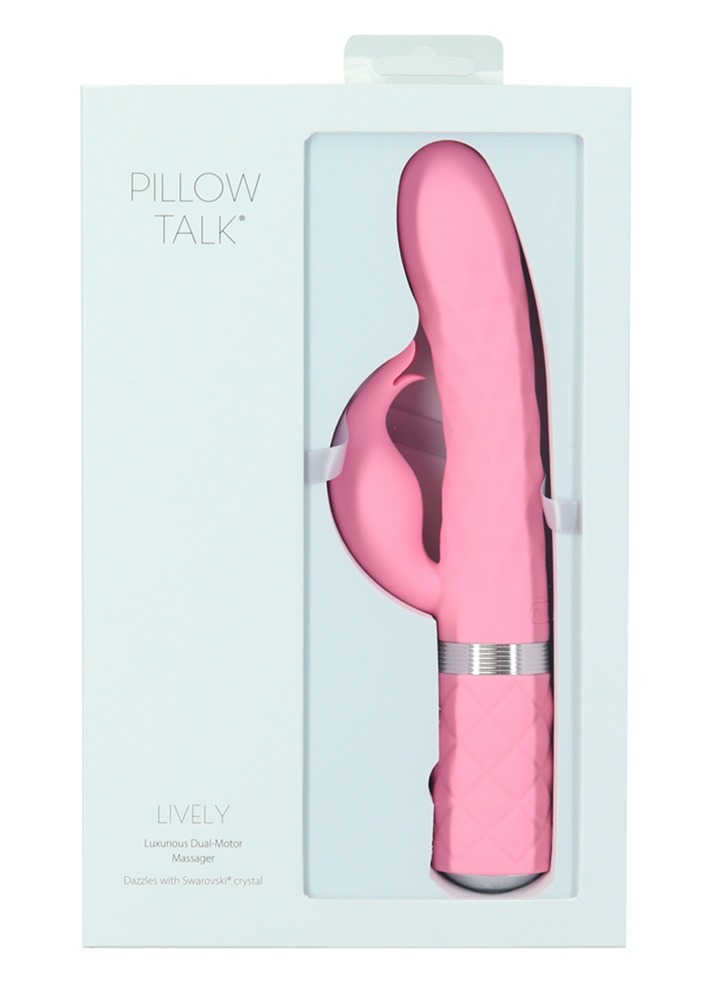 Вибратор-кролик Pillow Talk Lively, 24 см (розовый)
