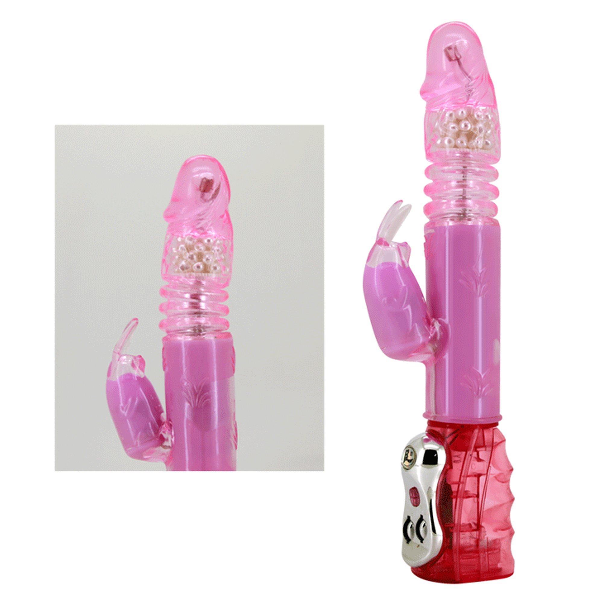 Вибратор-кролик Baile Flirt Rough, 29 см (розовый)