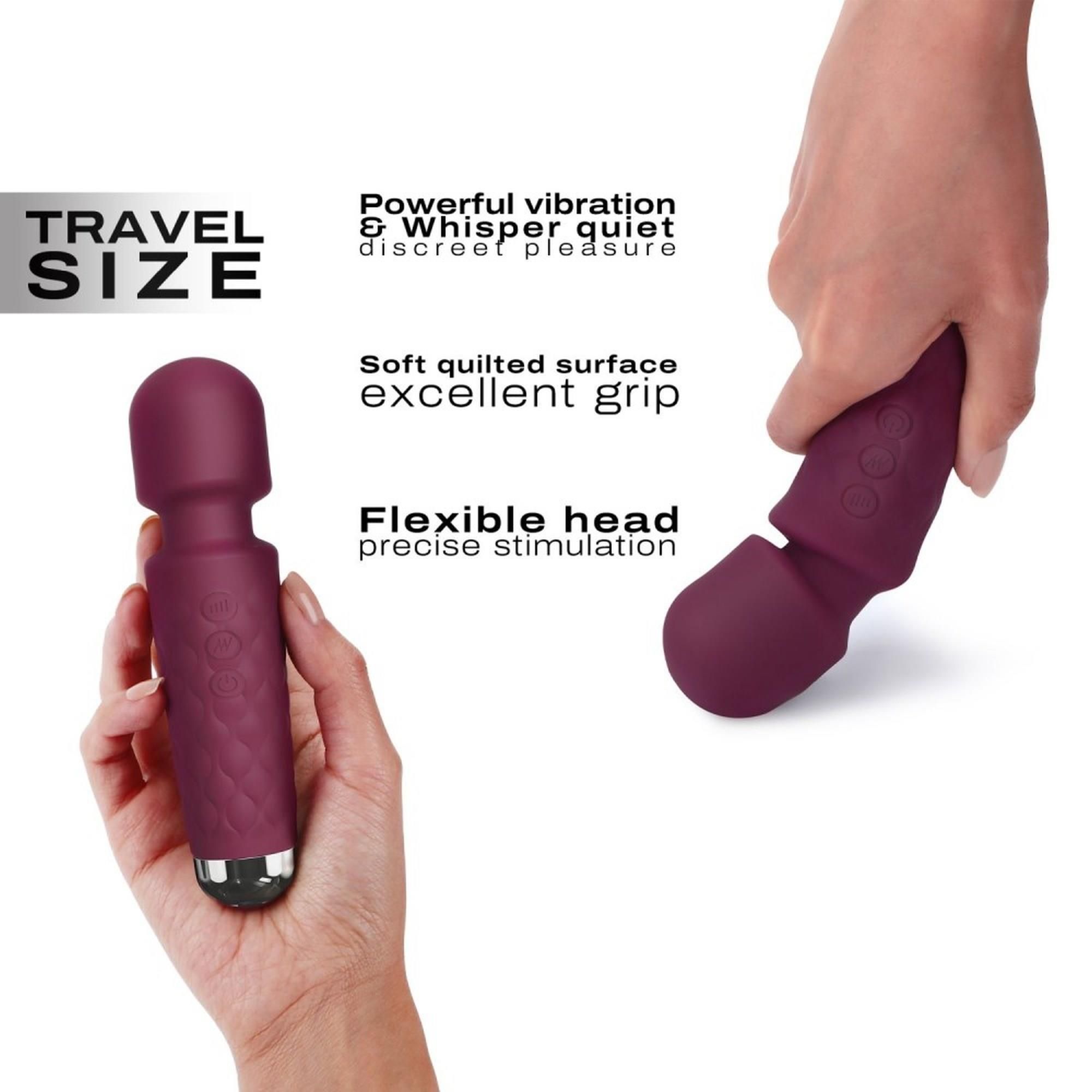 Mini wibromasażer Dorcel Mini Wanderful, 20 cm (fioletowy)