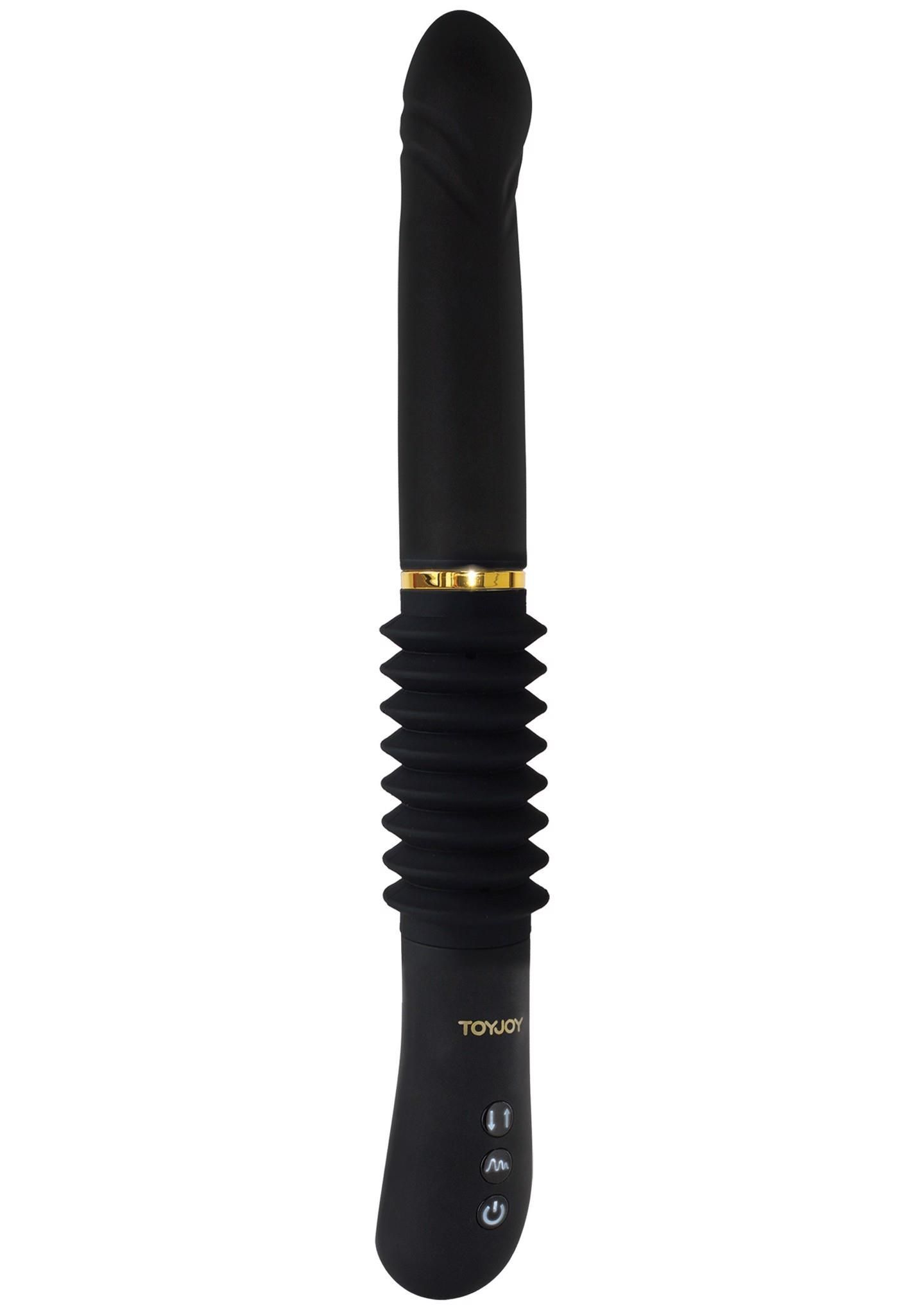 Вибратор Toy Joy Magnum Opus Thruster, 30 см (черный)