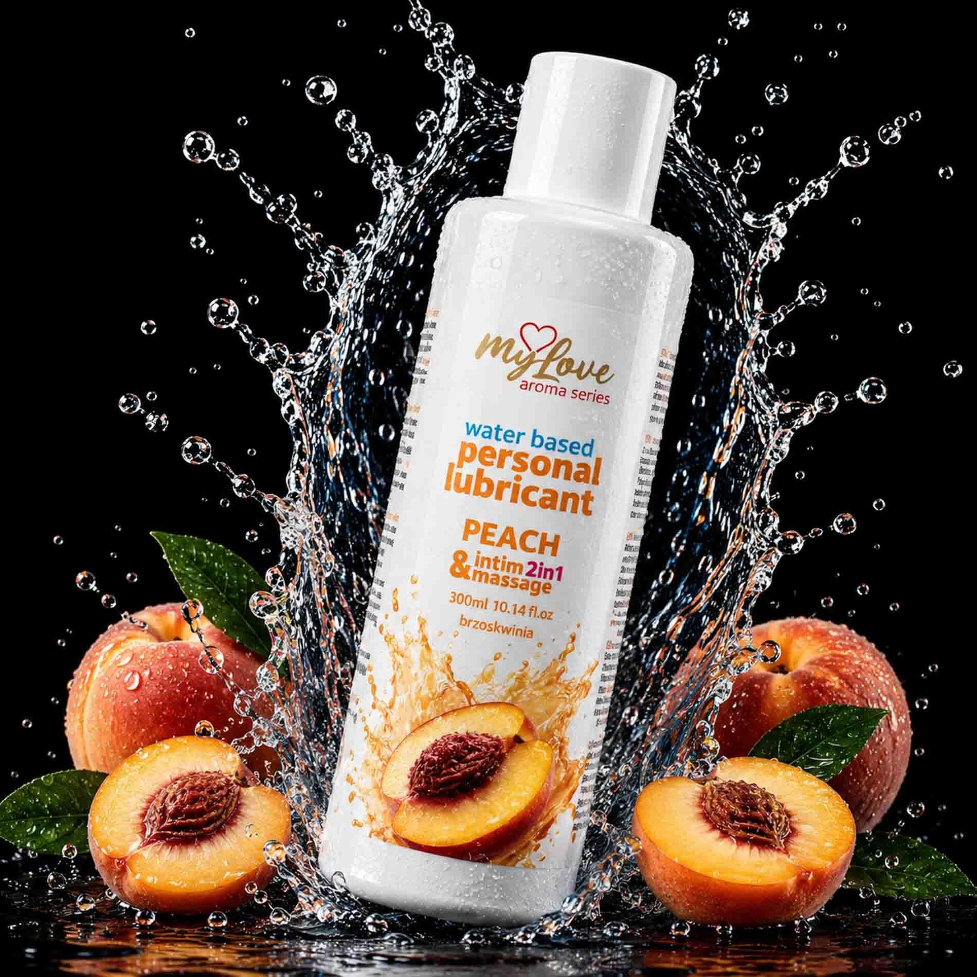Лубрикант MyLove Aroma Series Intim&Massage 2in1 Peach, 300 мл