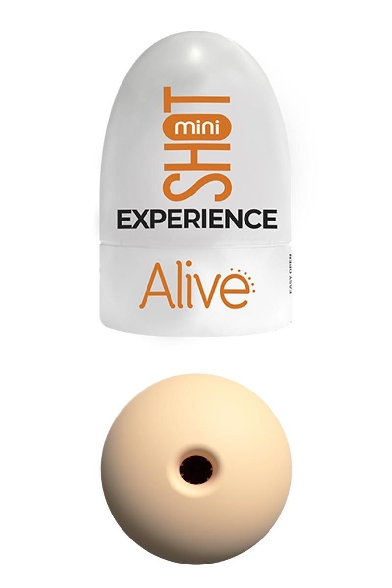 Мастурбатор Alive Mini Shot Experience (тілесний)