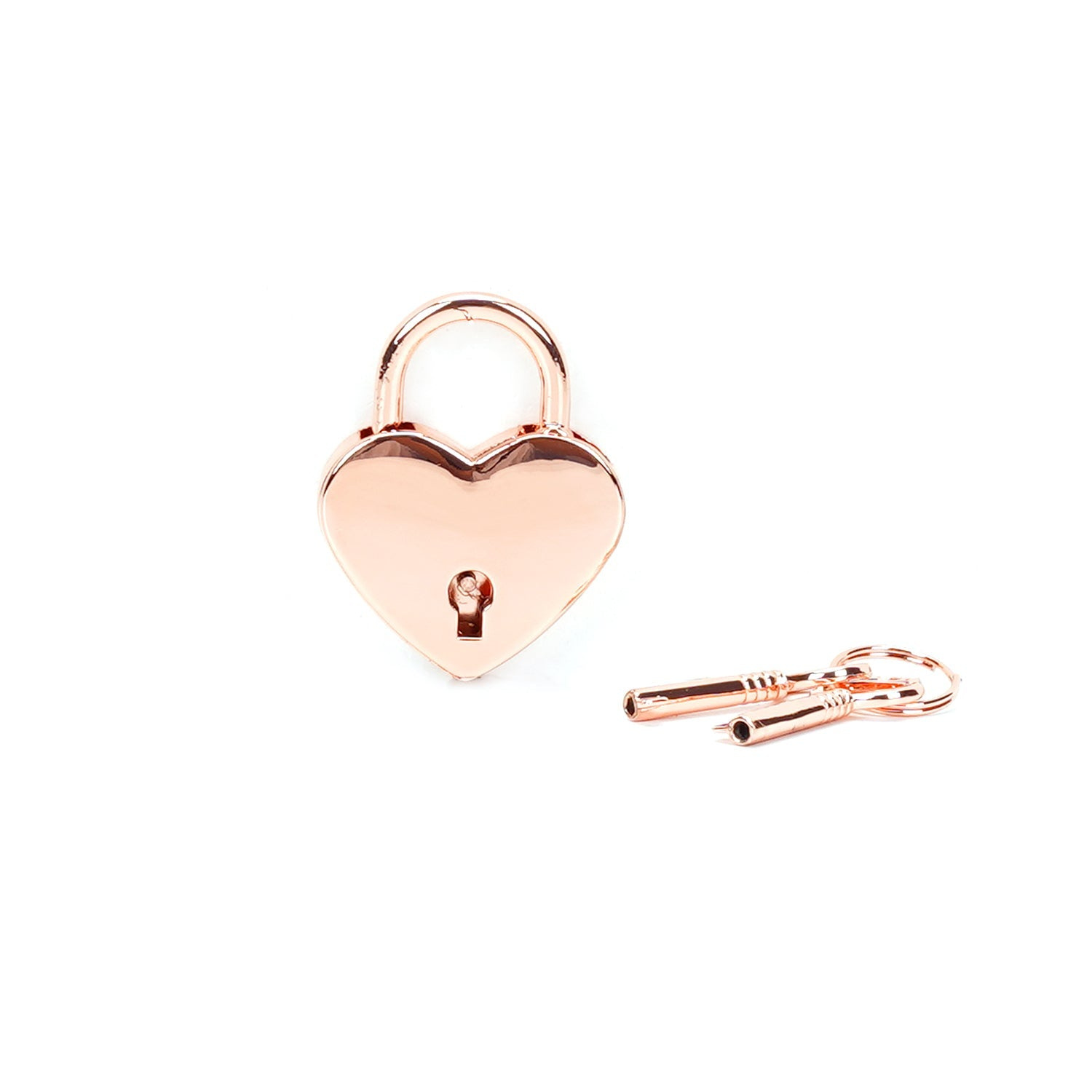 Набор БДСМ замочков Liebe Seele Heart-Shaped Lock, 2 шт (розовое золото)