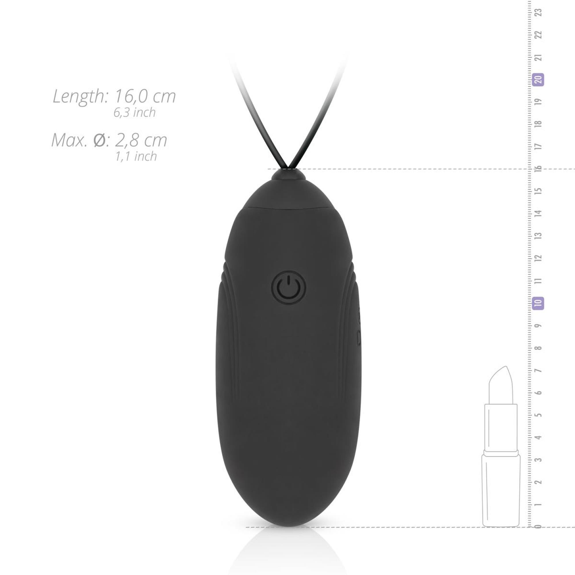 Виброяйцо Luv Egg, 16 см (черный)