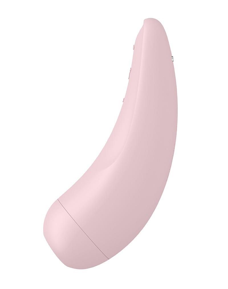 Вакуумный стимулятор клитора с вибрацией Satisfyer Curvy 2+ (розовый)
