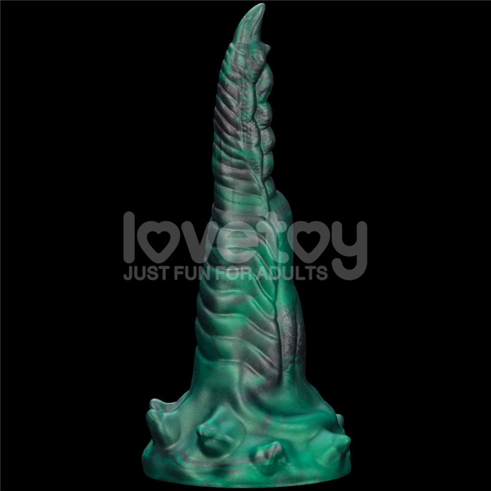 Вибратор Double-Claw Savage Charm, 19.4 см (зеленый)