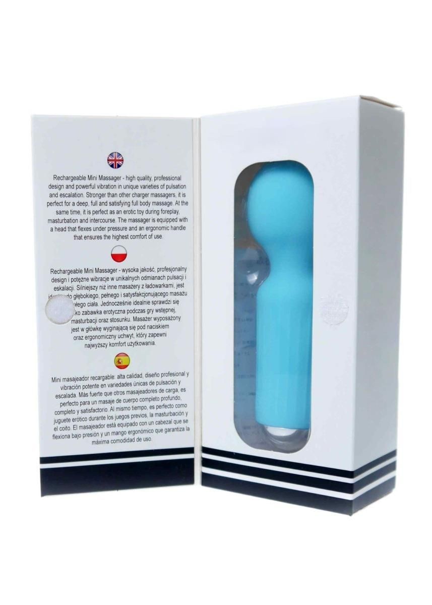 Вибромассажер Boss Series Rechargeable, 11 см (голубой)