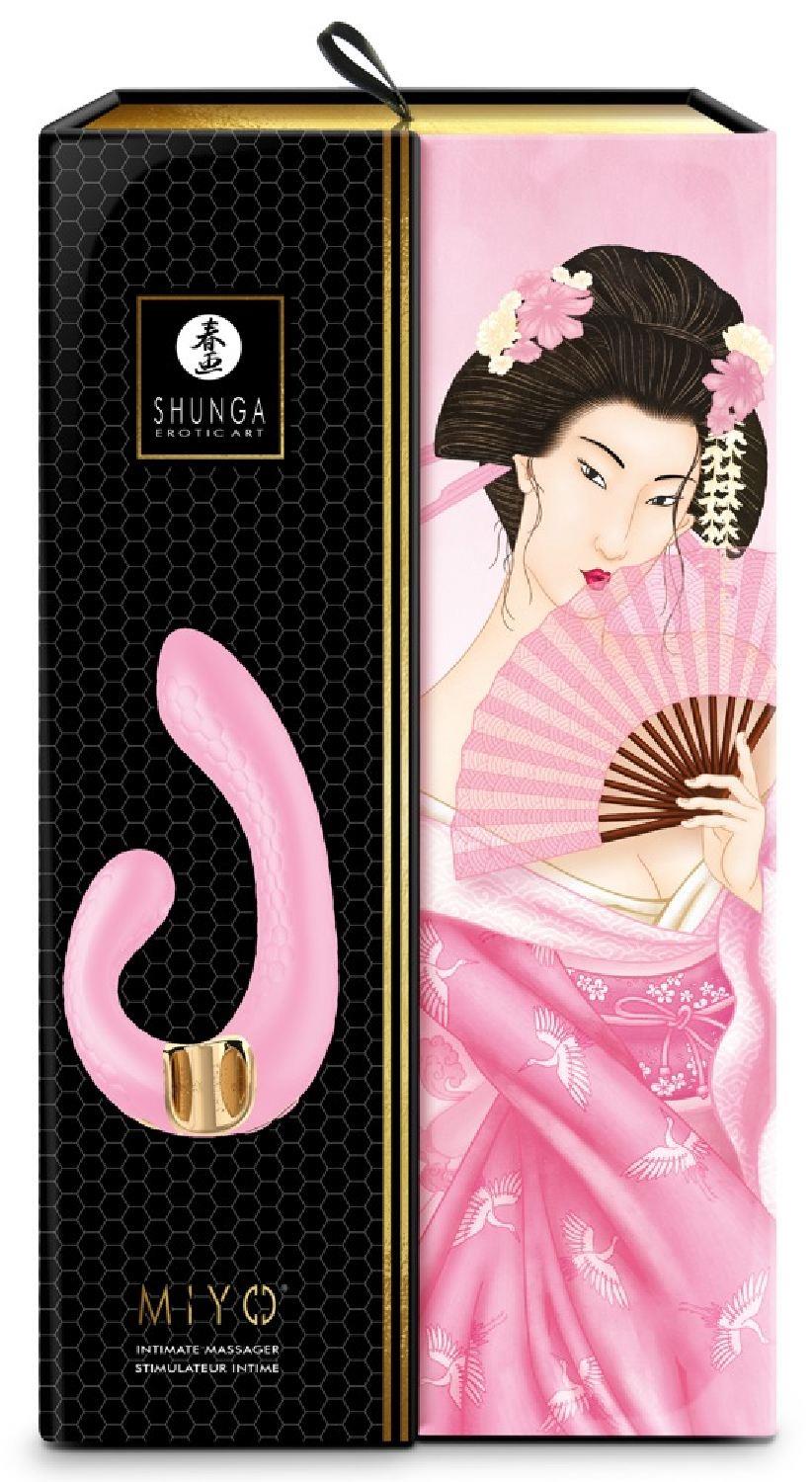 Вібратор Shunga Miyo Intimate, 18,5 см (світло-рожевий)