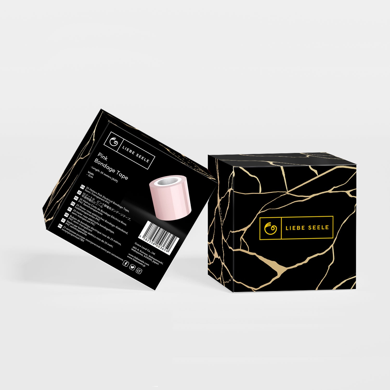 Бондажная лента Liebe Seele Bondage Tape, 25 м (розовый)