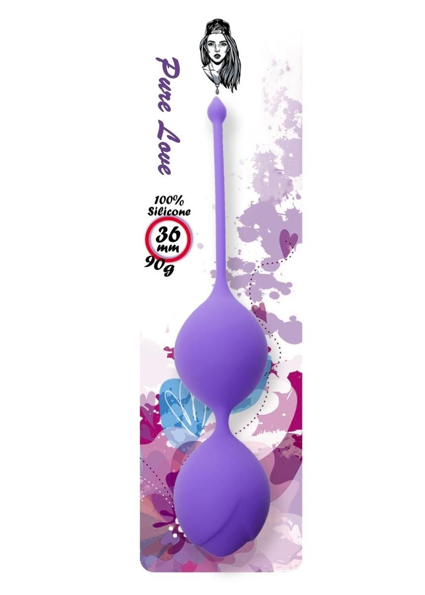 Вагинальные шарики Boss Series Pure Love, 20 см (фиолетовый)