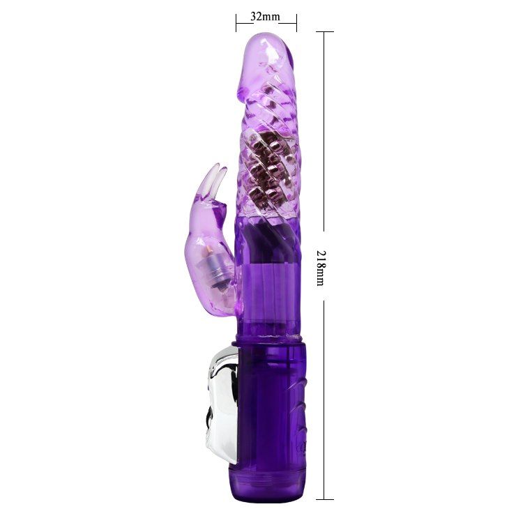 Wibrator królik Pretty Love Persian Elite Rotating, 21.5 cm (fioletowy)
