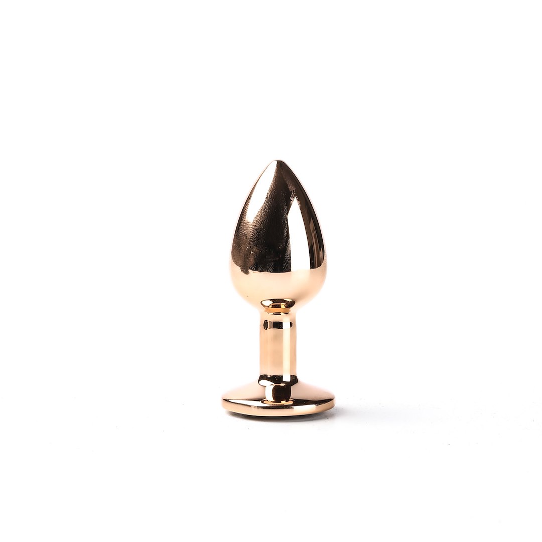 Korek analny z kryształem Simply Pleasure S, 7 cm (czarny)
