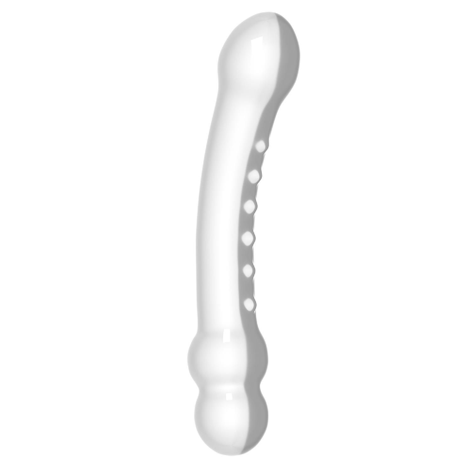 Скляний фалоімітатор LoveToys Glass Romance, 19 см (прозорий)
