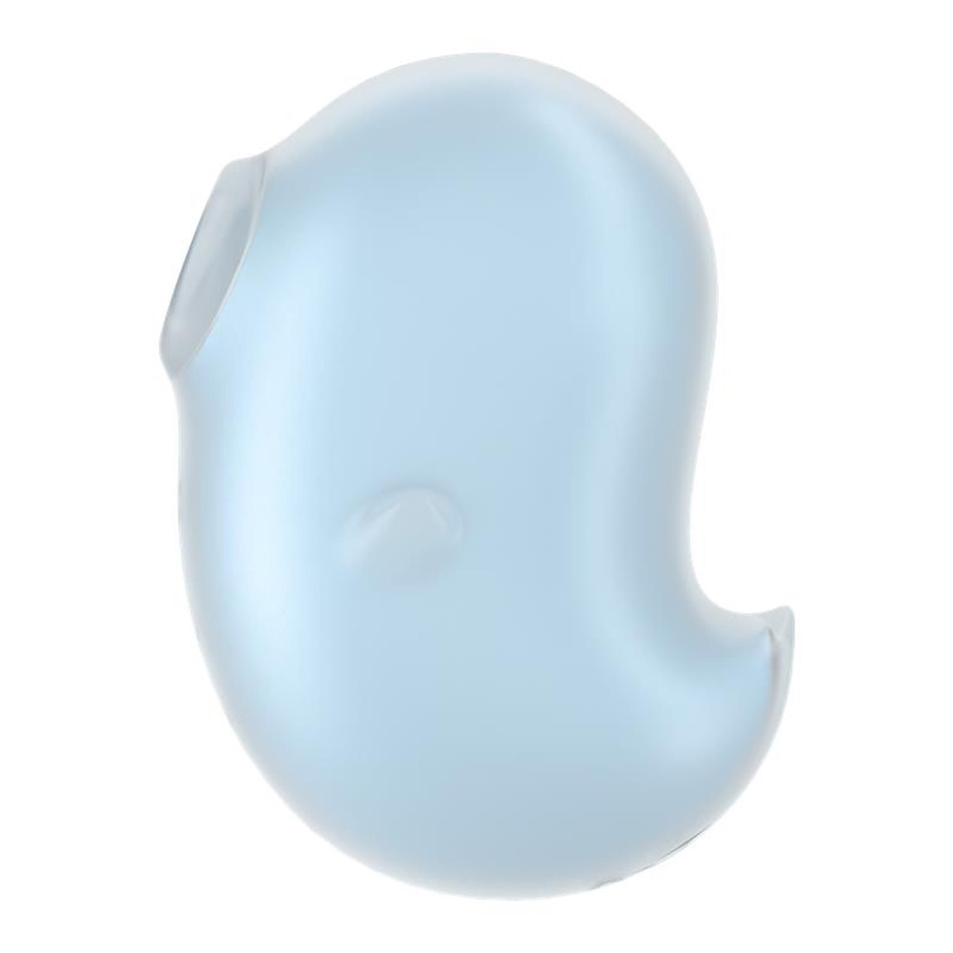 Вакуумный стимулятор клитора с вибрацией Satisfyer Cutie Ghost (голубой)