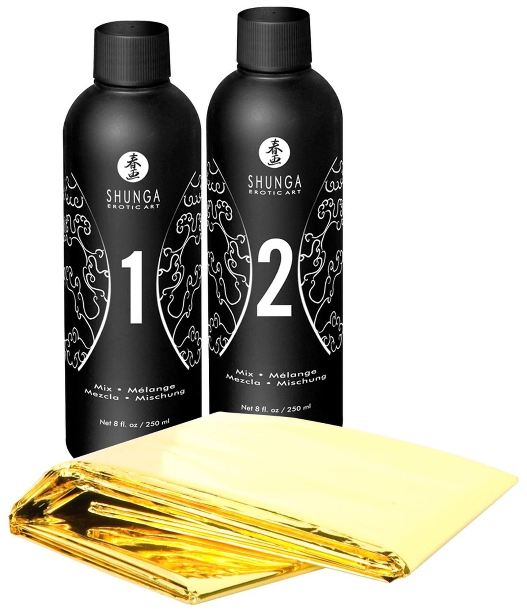 Набор для эротического массажа Shunga Oriental Body-to-Body дыня и манго, 500 мл
