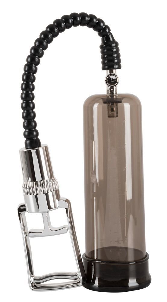 Помпа для пениса Orion Chrome Line, 21 см (черный)