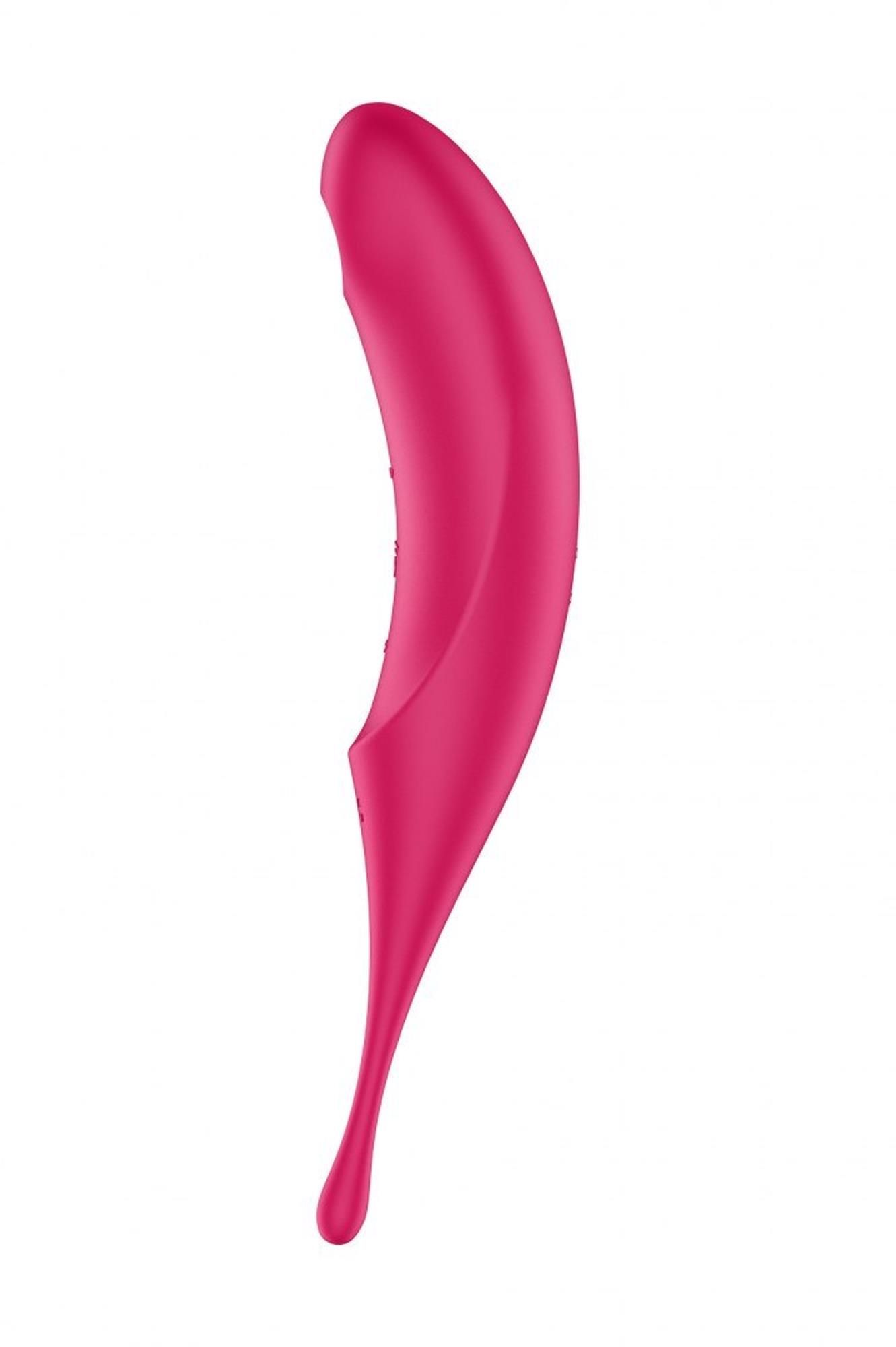 Bezdotykowy stymulator łechtaczki z wibracjami Satisfyer Twirling Pro (czerwony)