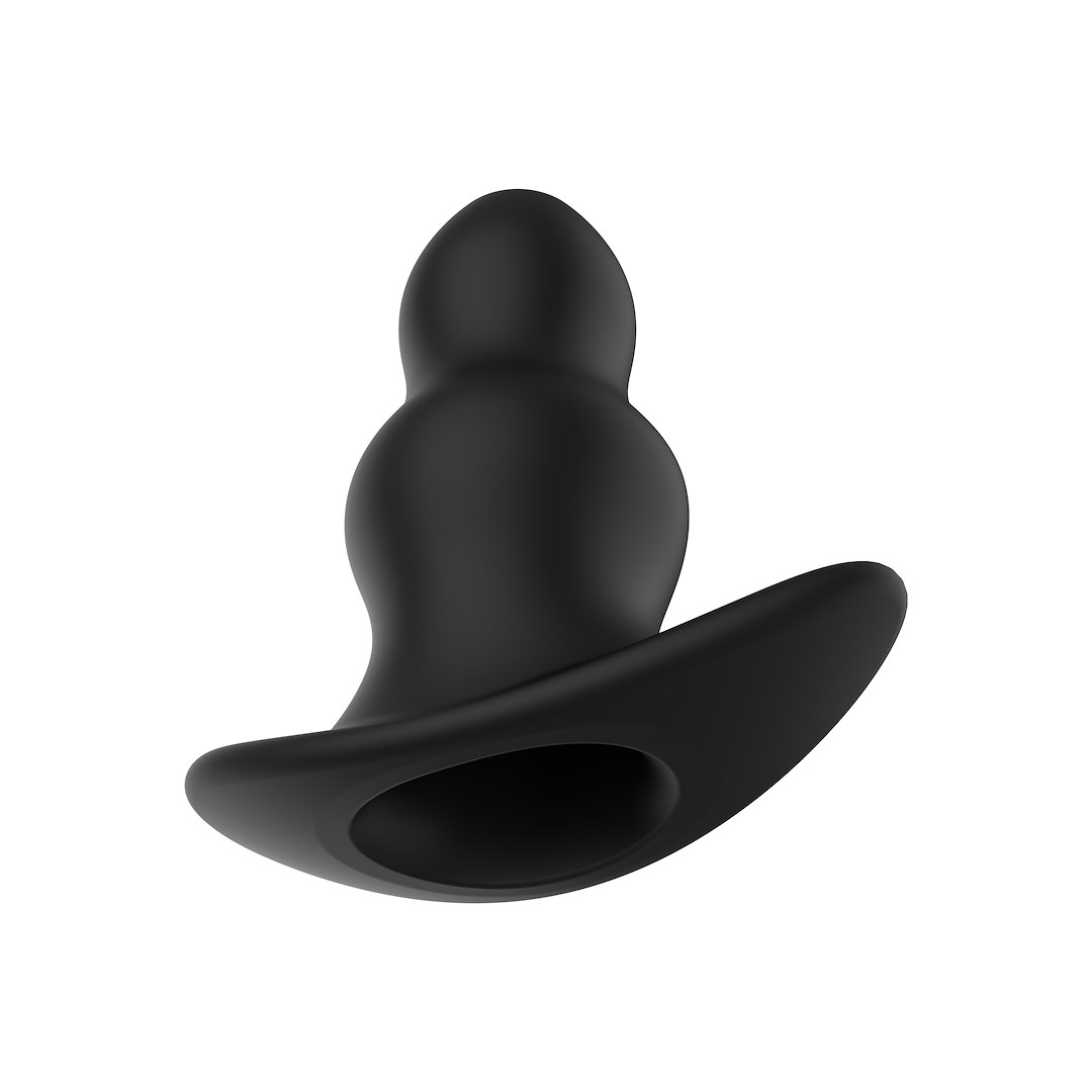 Анальная пробка Erospace Wild Play C1, 11,3 см (черный)