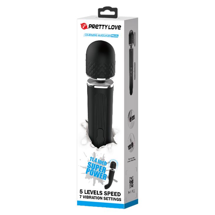 Вибромассажер Pretty Love Charming Massager, 29 см (черный)