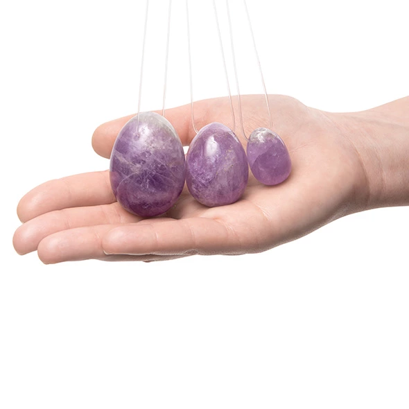 Вагінальні кульки La Gemmes Yoni Egg Set Pure Amethyst, набір 3 шт (фіолетовий)