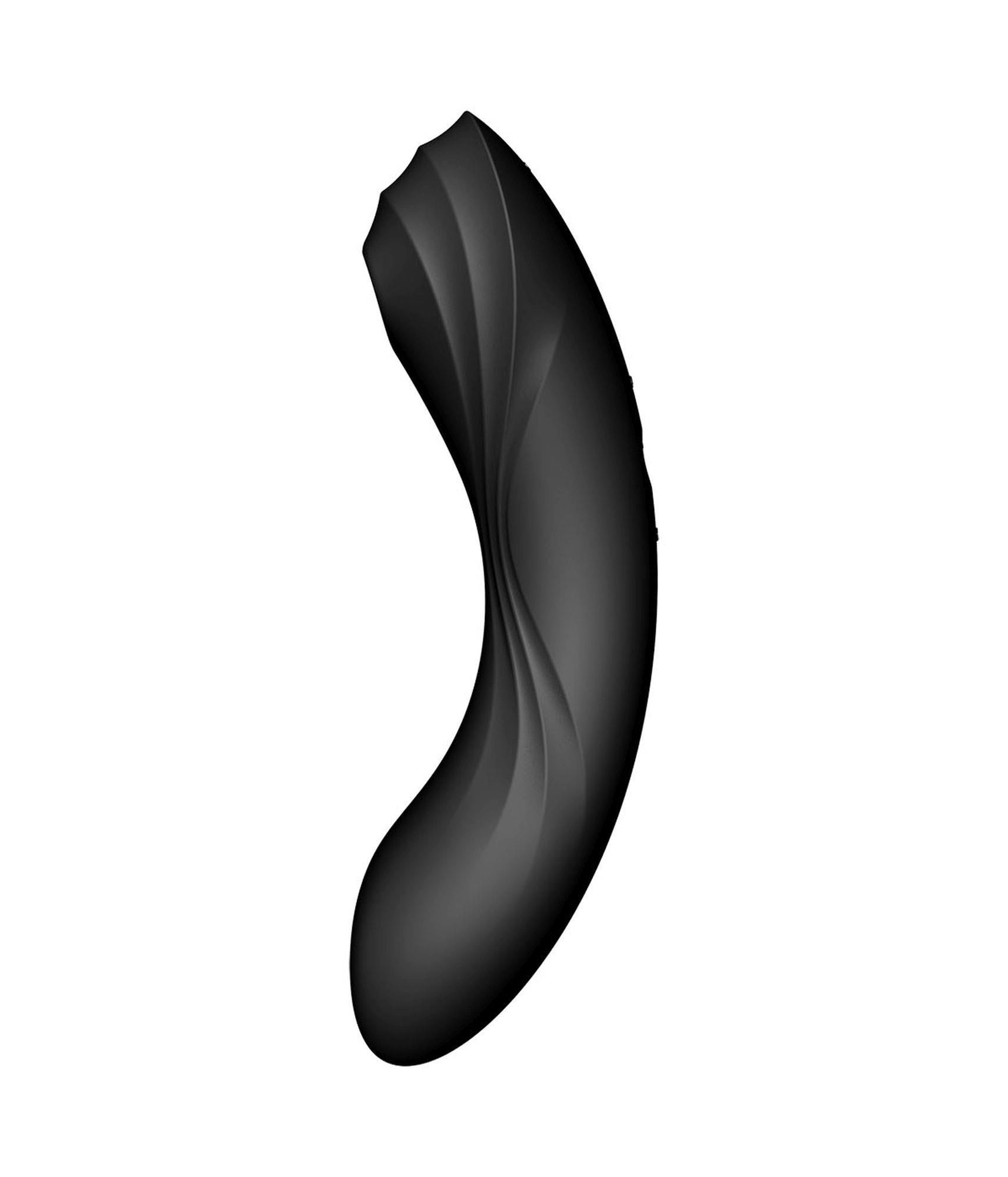 Вакуумний стимулятор клітора з вібрацією Satisfyer Curvy Trinity 4 (чорний)
